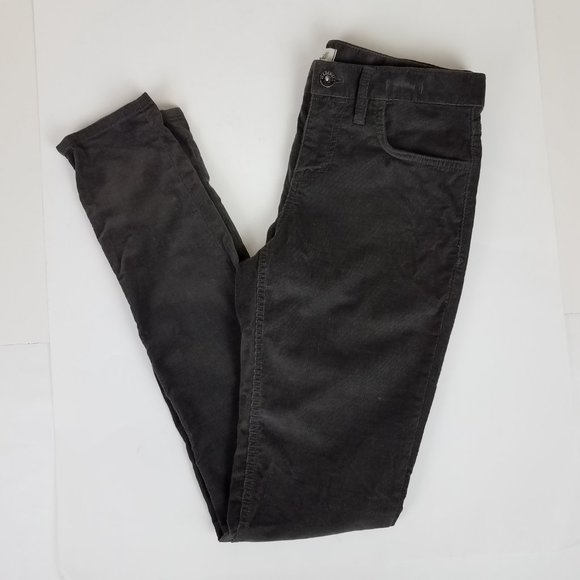 Madewell Gray Corduroy Stretchy Skinny Jeans Womens Size 27 x 32 - Picture 7 of 9